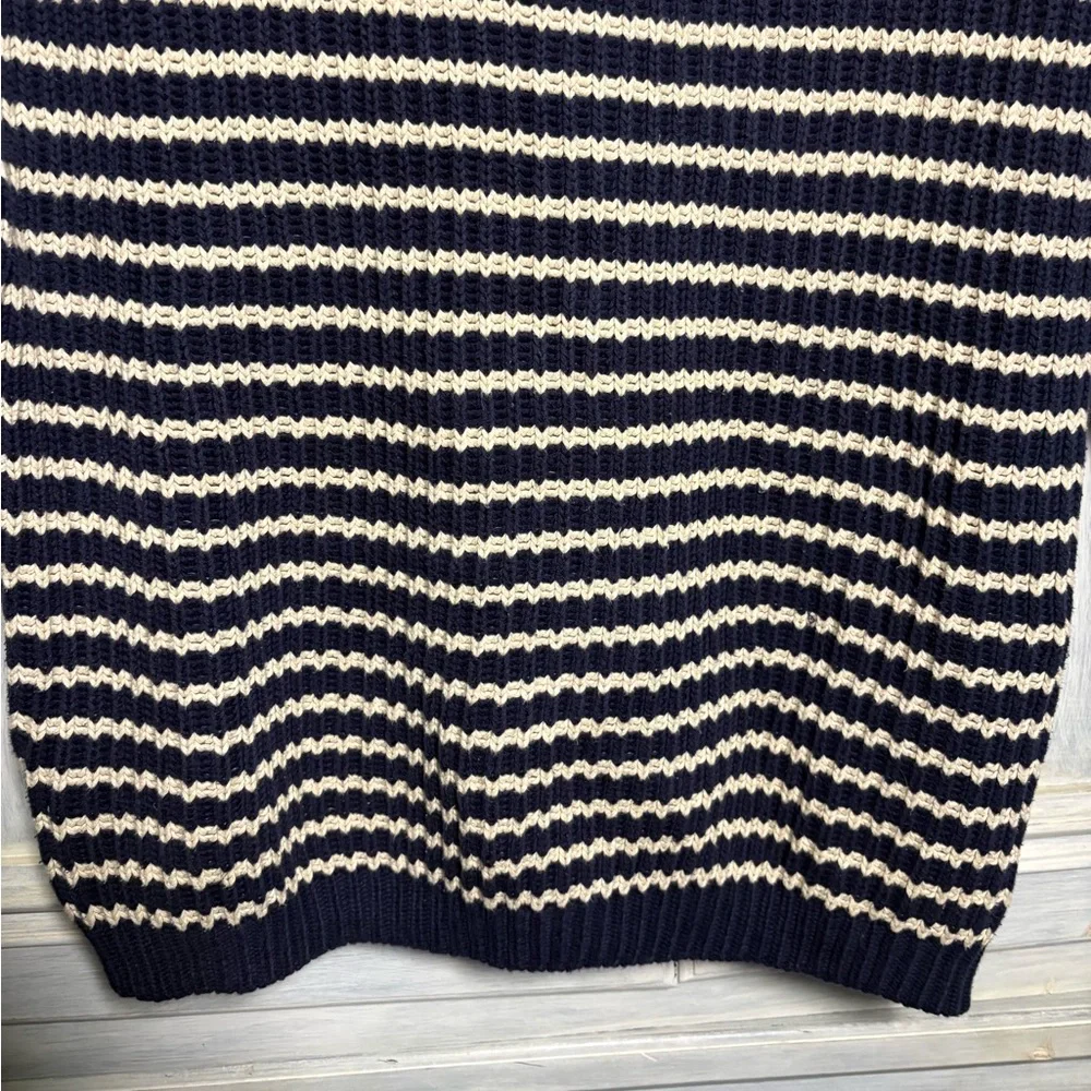 Calypso St Barth Chunky Knit Rolled‎ Neck Sweater Preppy Nautical Quiet Luxury